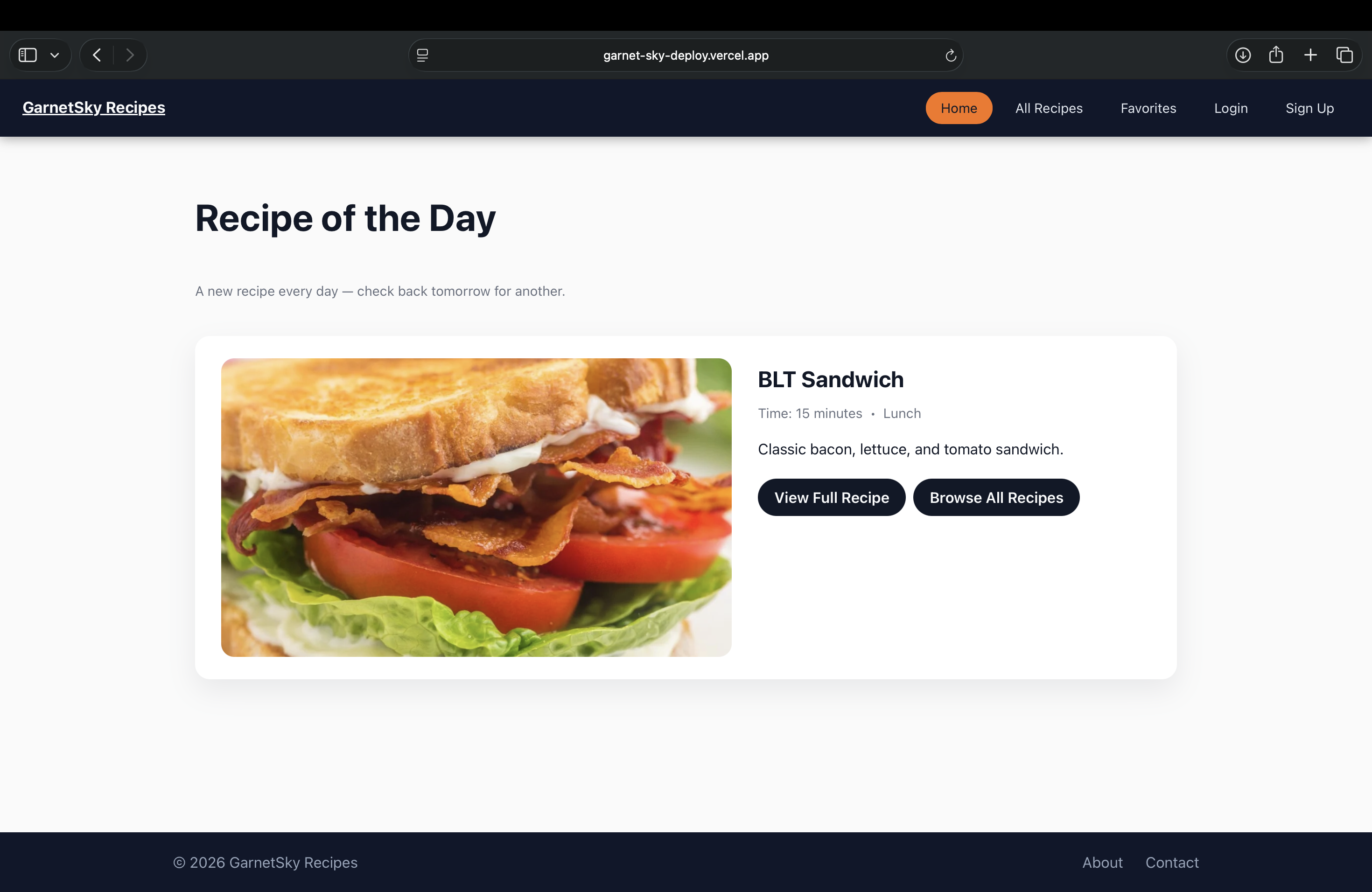 GarnetSky app screenshot