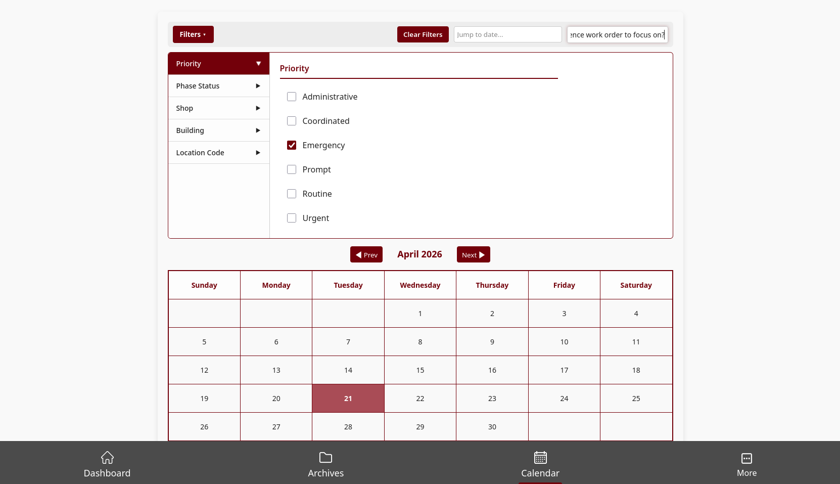 Report Filters