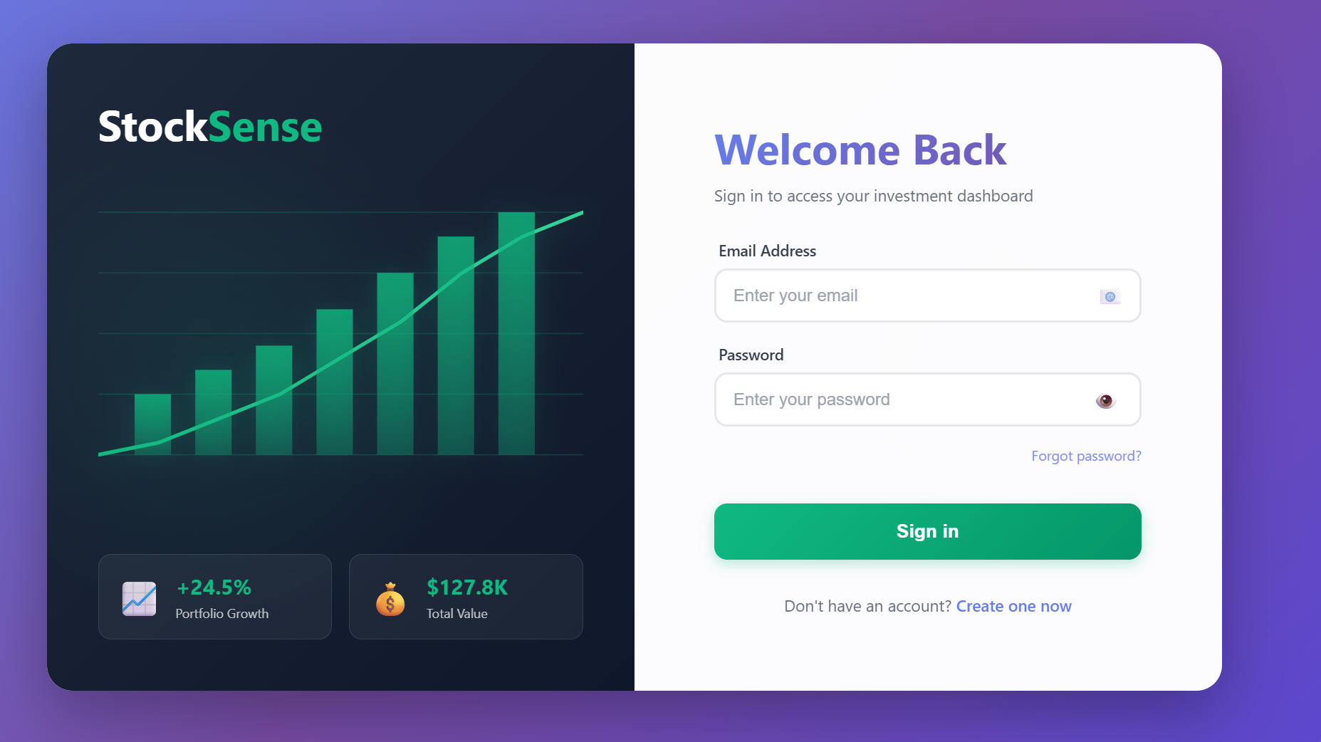 Login page